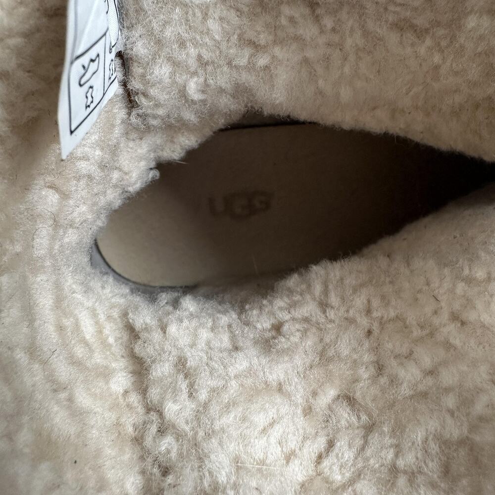 UGG Boots Womens Size 6.5 Brown Luisa Shearling Lined Leather - Picture 10 of 14